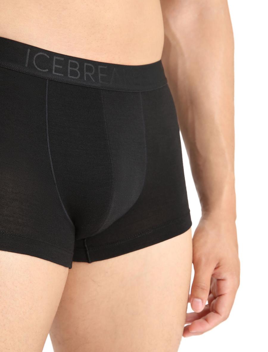 Bielizny Icebreaker Cool-Lite™ Merino Anatomica Trunks Męskie Czarne | PL 1657VRWD